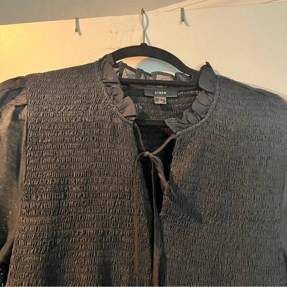 ~J. Crew~ Smocked long-Sleeve Boho Midi Dress - Picture 8 of 8